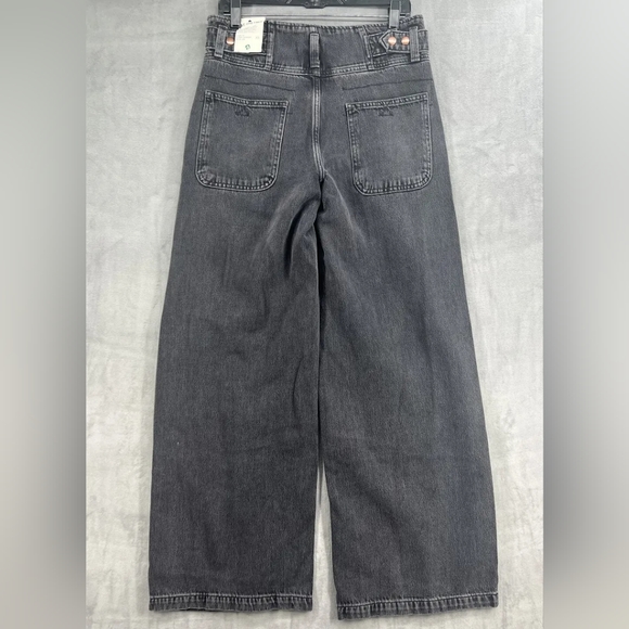 Free People Care Super Sweeper Wide Leg Flood Jeans - Picture 9 of 11